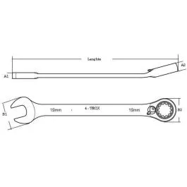 4TECX RINGSTEEK RATELSLEUTEL 22MM