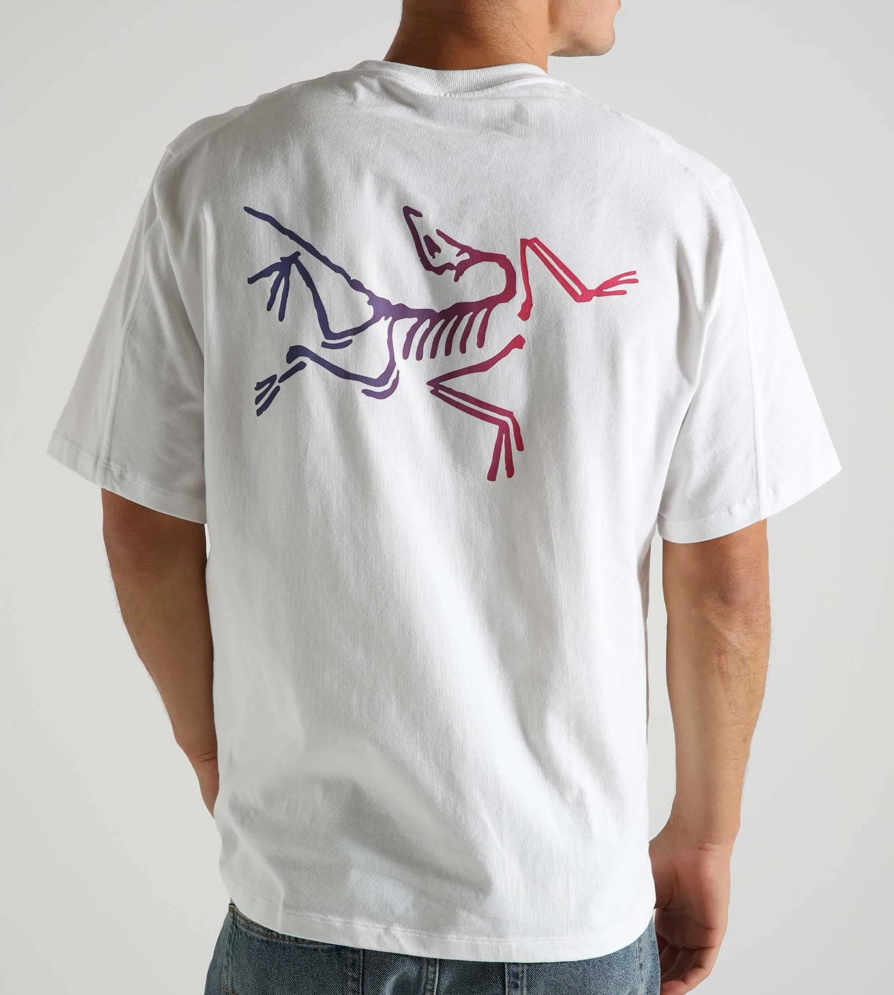 ARC'TERYX KRAGG COTTON LOGO TSHIRT M WHITE LIGHT MULTI