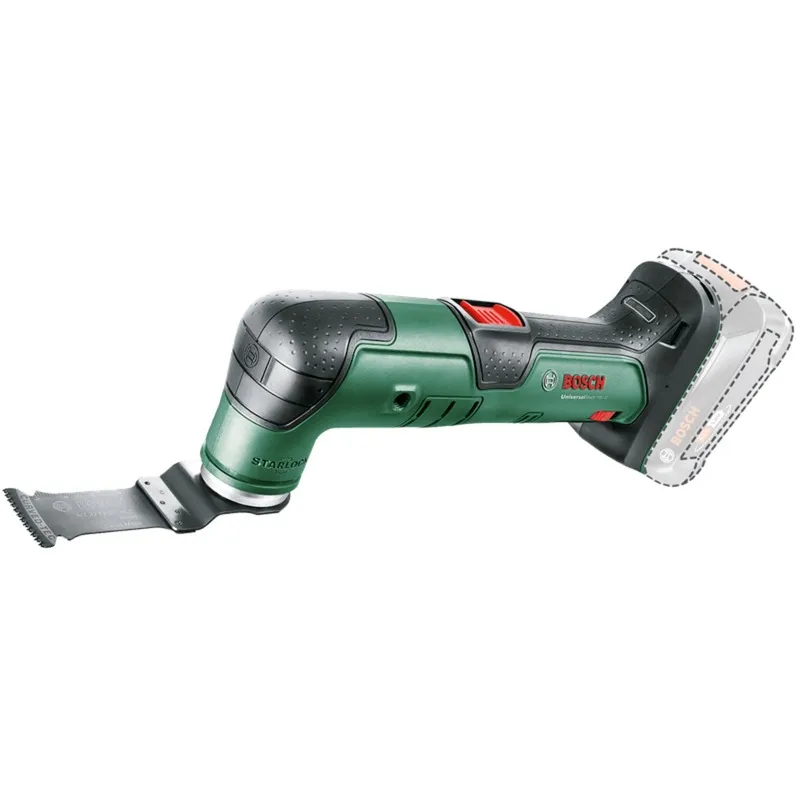BOSCH UNIVERSALMULTI 18V32 MULTIFUNCTIONEEL GEREEDSCHAP (GROEN/ZWART, ACCU EN OPLADER NIET INBEGREPEN)