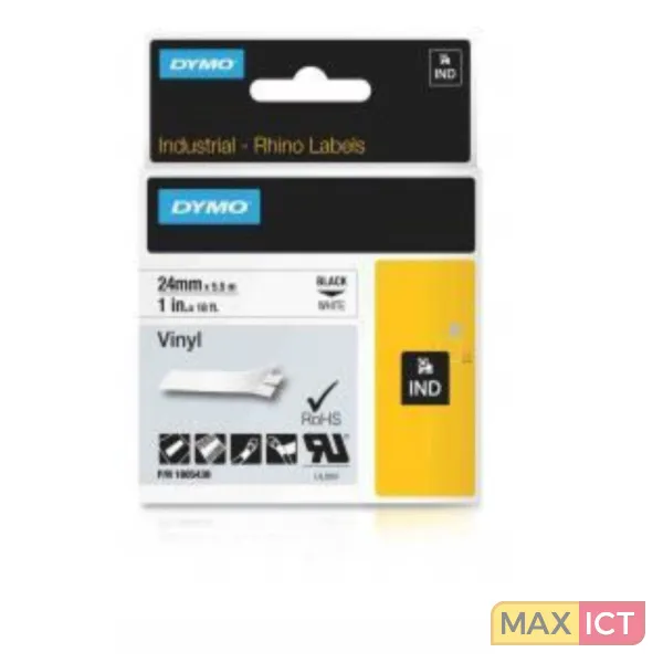 DYMO 1805430 LABELPRINTERTAPE ZWART OP WIT
