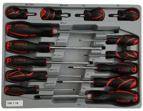 FORCE 2142 Schroevendraaierset Plat & Philips 14 delig