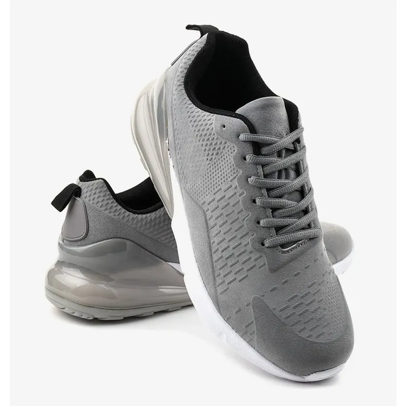 GRIJZE HEREN SPORTSCHOENEN FXZ1152 GRIJS