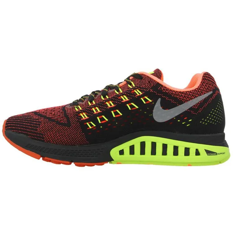 HARDLOOPSCHOENEN NIKE ZOOM STRUCTURE 18 W 683737806 ZWART ROOD