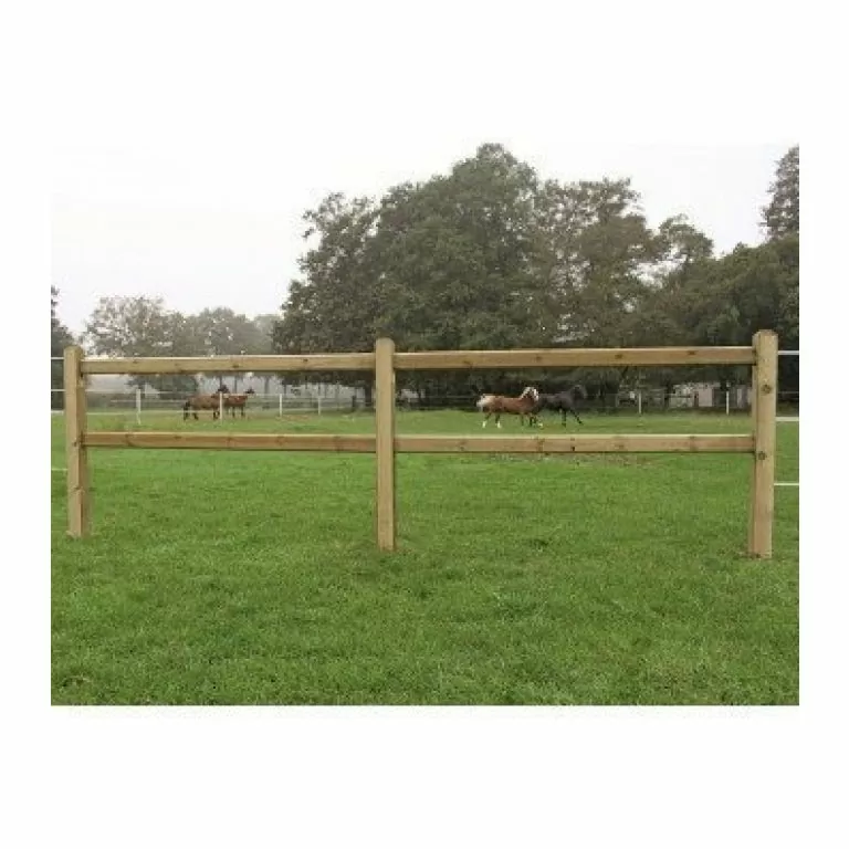 Houten eindpaal twee liggers type Kent