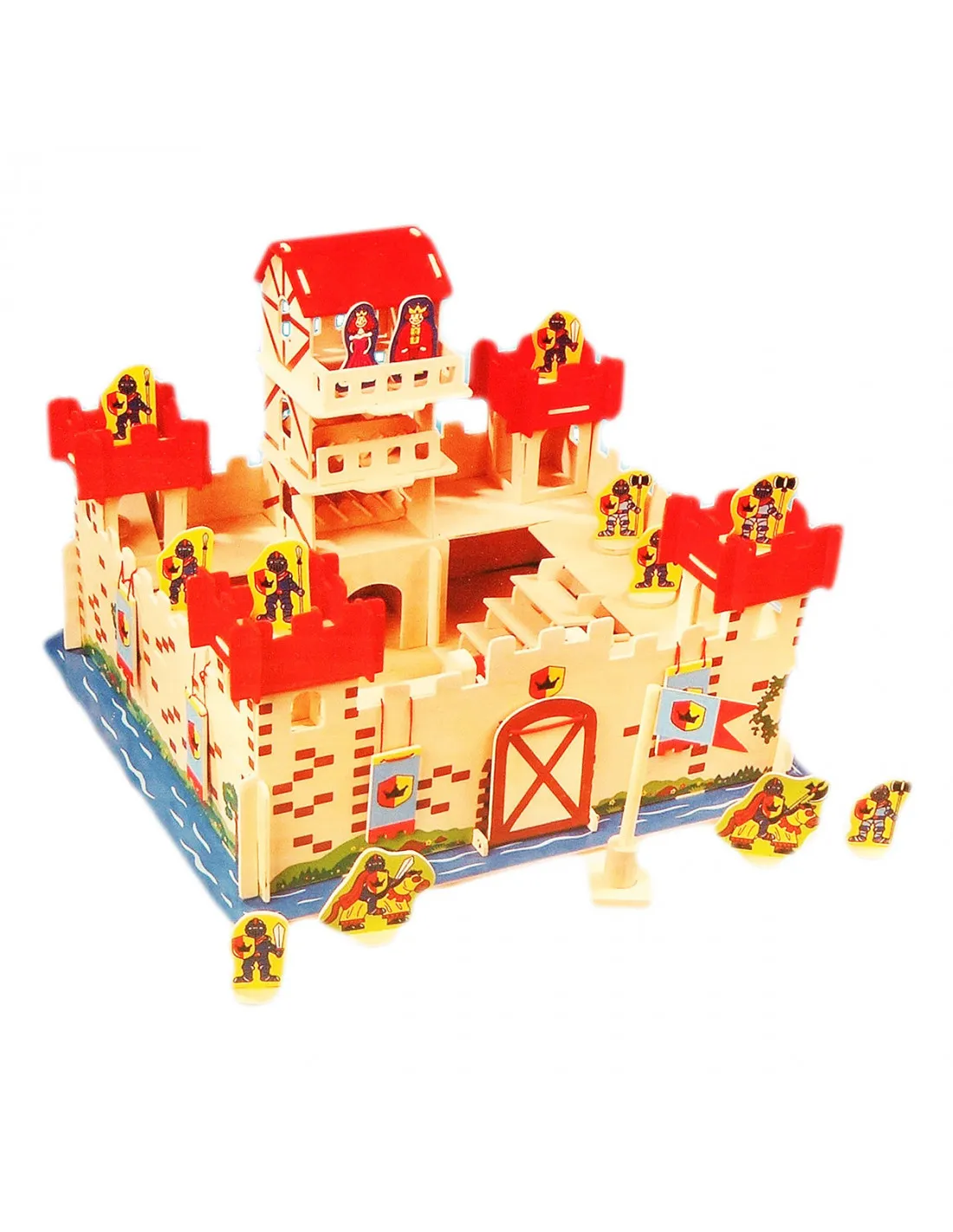Houten Kasteel met Accessoires