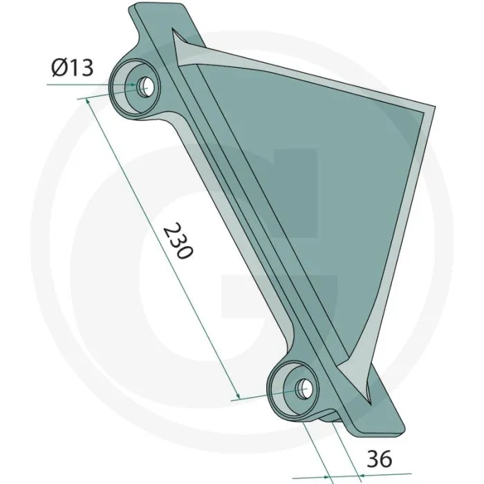 KLUITENBREKER ARTIGLIO 230MM GATAFSTAND  MASCHIO