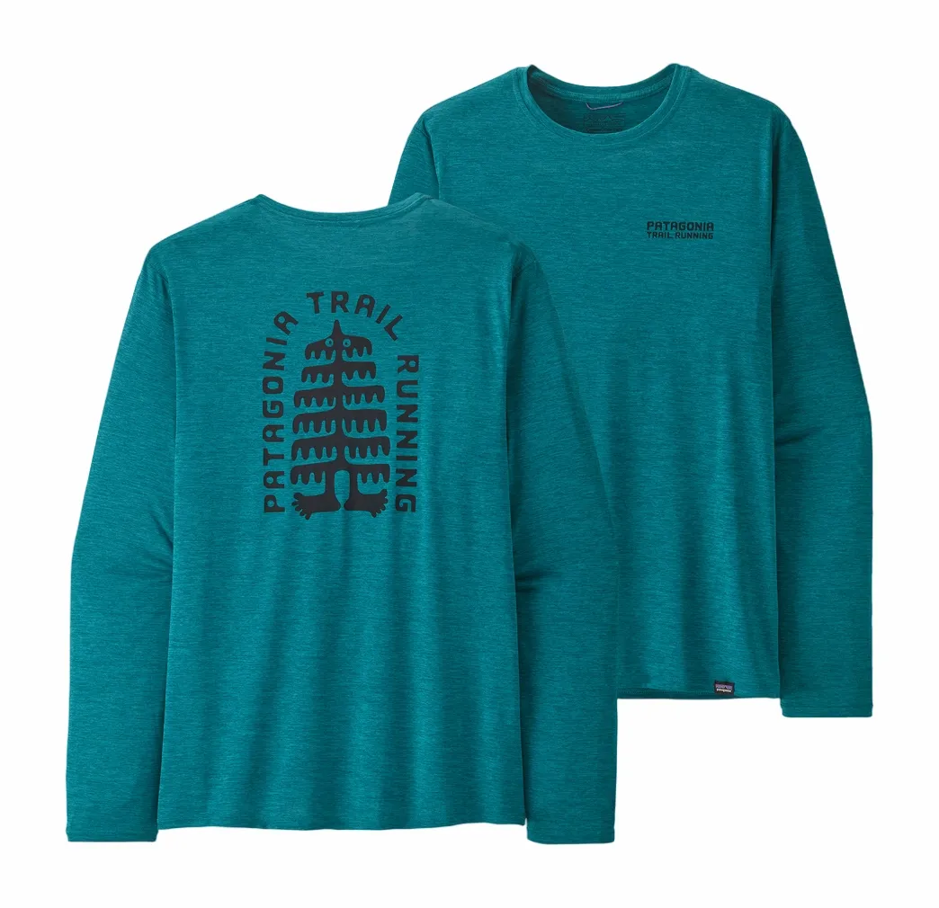 LONGSLEEVE PATAGONIA MEN CAPILENE COOL DAILY GRAPHIC SHIRT LANDS BELAY BLUE XDYE