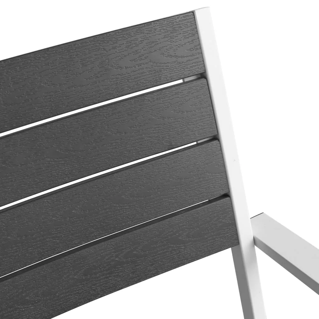 MEDINA 5DELIGE TUINSET MET HKC TAFELBLAD ALUMINIUM ZWART
