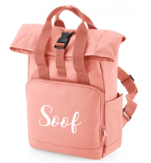 Mini  Roll up Backpack | Blush Pink