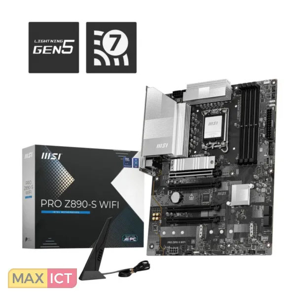 MSI PRO Z890S WIFI MOEDERBORD INTEL Z890 LGA 1851 (SOCKET V1) ATX