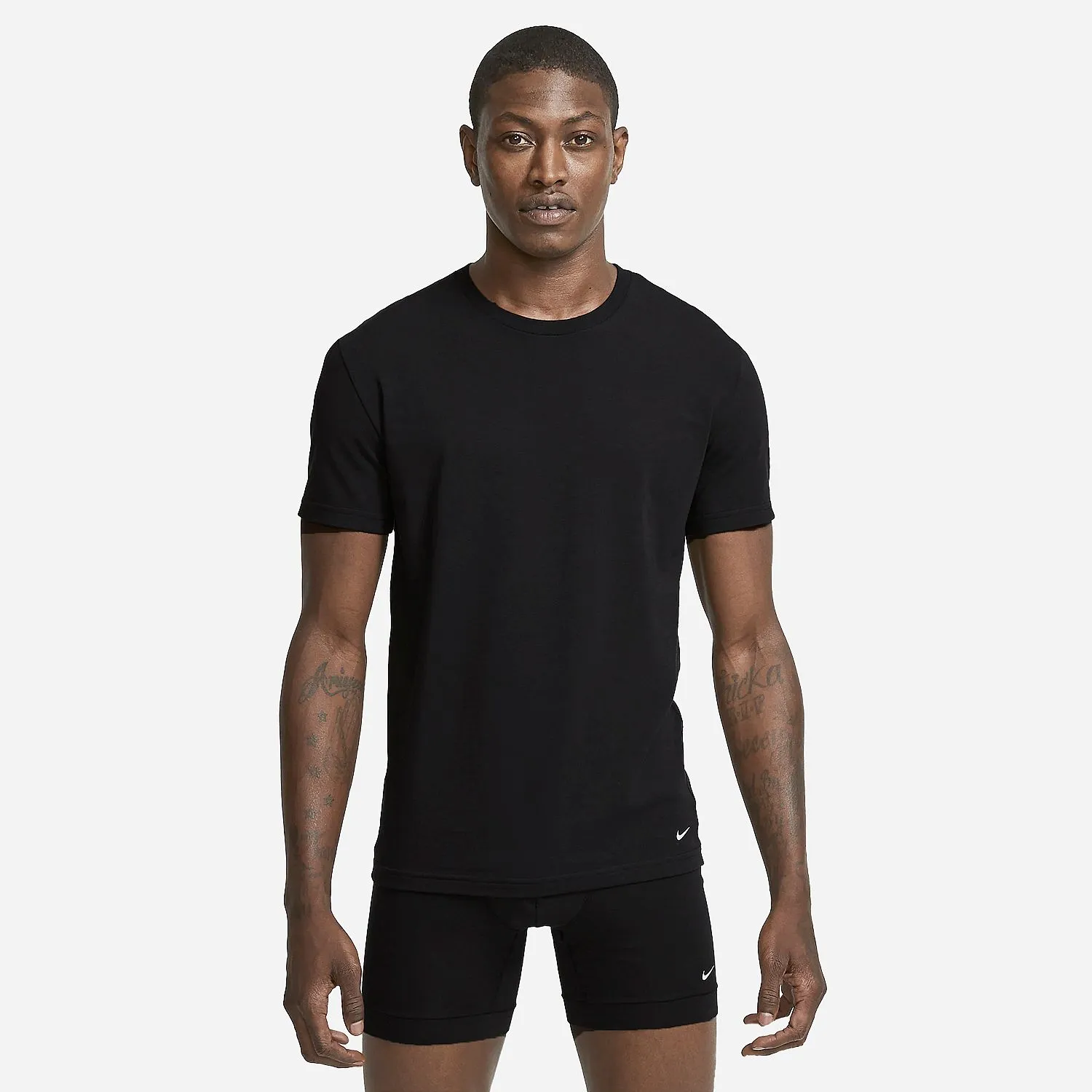 NIKE 2PACK ONDERSHIRTS MET RONDE HALS HEREN