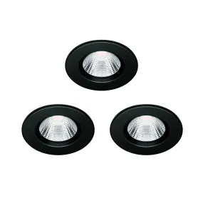 Philips inbouwspot Dive zwart 5,5W 3 stuks