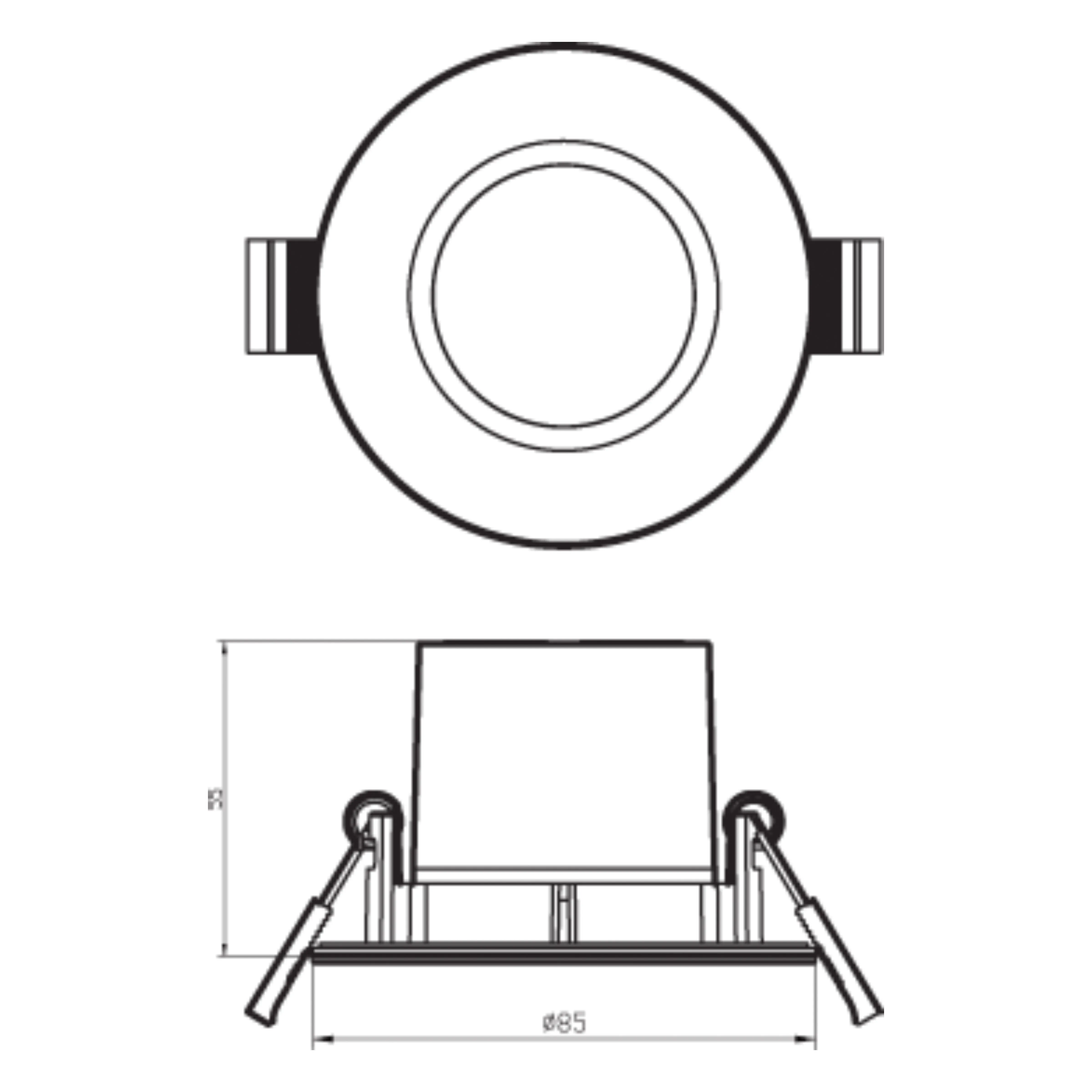 Philips inbouwspot Dive zwart 5,5W 3 stuks