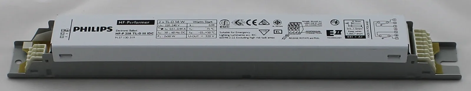 Philips Voorschakelapparatuur Vsa Evsa 2x58W Hf Performer TL8