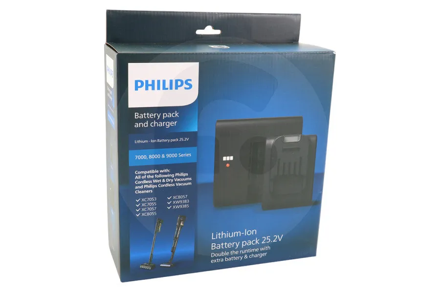 PHILIPS XV1797/01 BATTERY PACK AND CHARGER LITHIUMIONBATTERIJ STOFZUIGER
