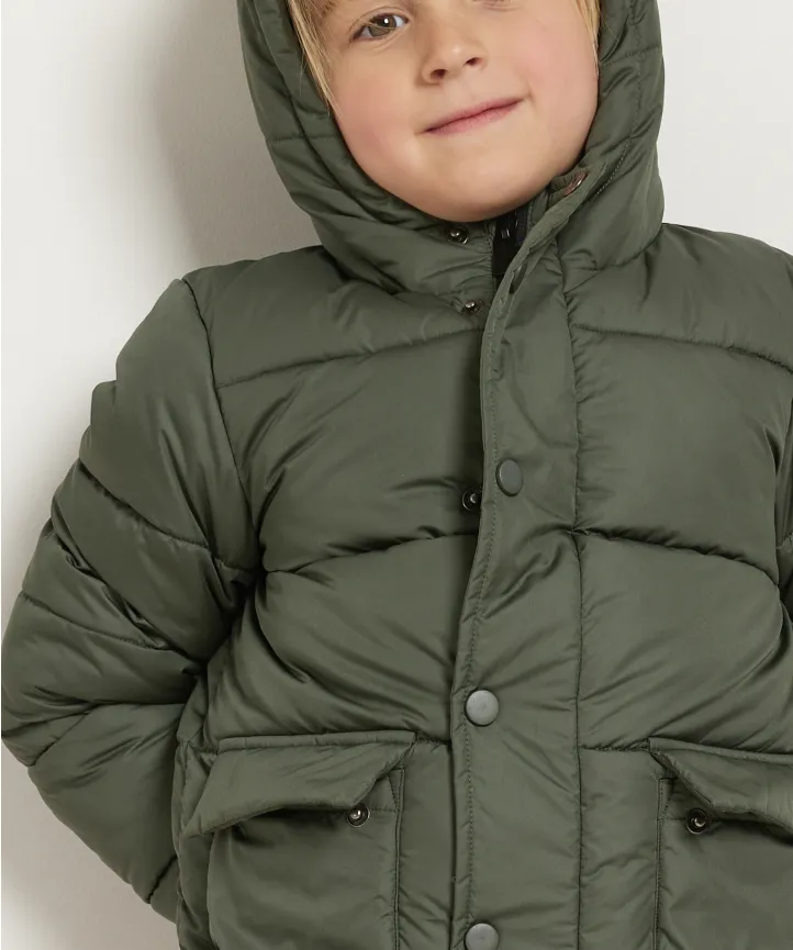 puffer jas met zakken
