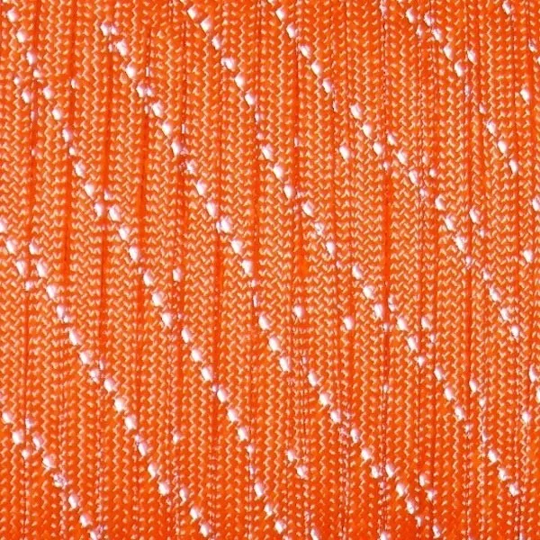 ROL 100 METER  ORANJE REFLECTEREND PARACORD 550  #57