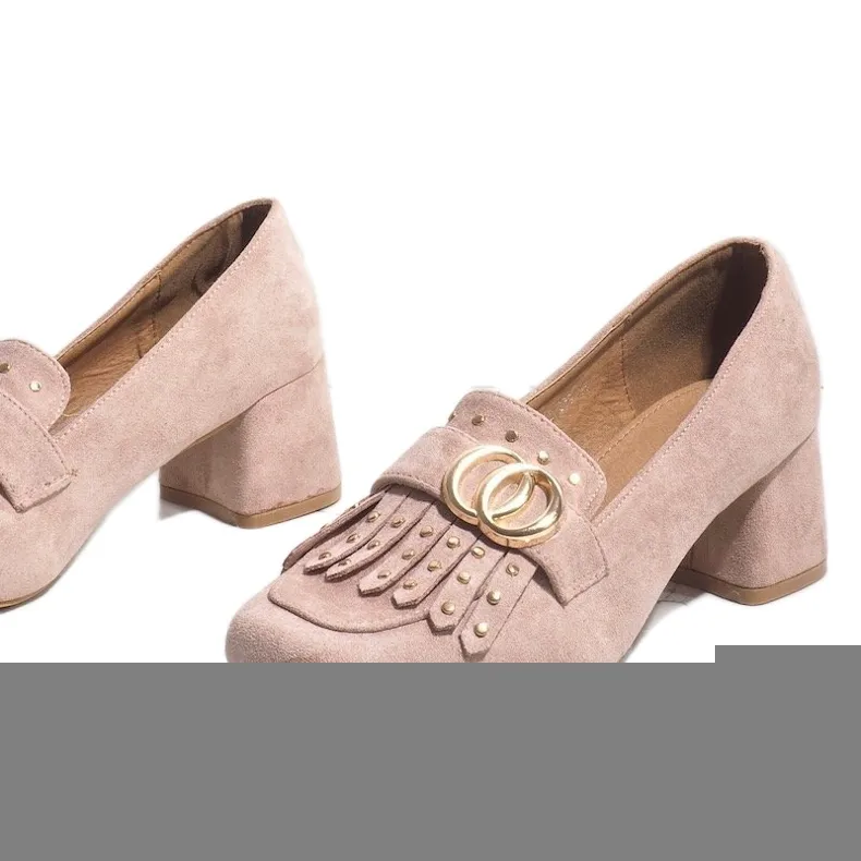 ROZE SUèDE PUMPS OP DE LB339 POST