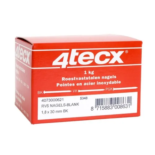 RVS NAGELS 304 BK 2,4X45MM 1KG 4TECX