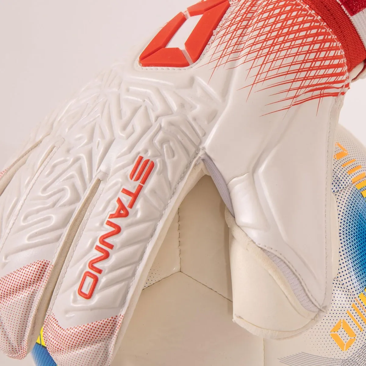 STANNO ULTIMATE GRIP III KEEPERSHANDSCHOENEN KINDEREN  WIT / ROOD