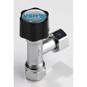 VSH hoekstopkraan messing 3/8" wartelmoer x 12 mm knel